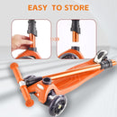 3 Wheel Scooter for Kids Ages 6-12,Kids Scooter with Light Up Wheels, Sturdy Deck Design, and 4 Height Adjustable Suitable for Kid Ages 3-12 by TinyTreasures Baby Boutique