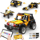Robot R 4-in-1 Robot Building Kit, APP Remote Control STEM Coding Toys, Educational Gifts for Boys Girls Kids Ages 6-12, 4 Control Modes (300 Pieces) by TinyTreasures Baby Boutique