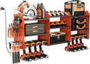 Power Tool Organizer with Charging Station Wall Mount, 3 Layer Expanded Heavy Duty Garage Organization, 45.5 Inch Length Garage Tool Storage, 8 Drills, 2 Assemble Method, Orange by GreenHaven Gardens