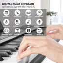 MUSTAR Digital Piano 88 Key Weighted with Stand, 88 Key Semi Weighted Keyboard Piano MEP-1100, Electric Piano Keyboard 88 Keys for Beginners, 2x25W Stereo Speakers, Case, Sustain Pedal, ABS, Black by TinyTreasures Baby Boutique