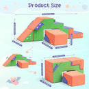 Lischwert Foam Climbing Blocks for Toddlers 1-3, Soft Play Set with Crawling Exploration Toys, Indoor Outdoor Infant Safe Blocks for Baby Gym Toddler Playground by TinyTreasures Baby Boutique