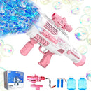 Automatic Gatling Bubble Gun,Big Size 7.5"x16.7",That Produces Thousands of Bubbles per Minute, Suitable for Children and Adults and Perfect for Summer Indoor and Outdoor Parties by TinyTreasures Baby Boutique