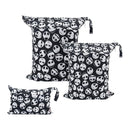 ALVABABY 3pcs Baby Cloth Diaper Wet Dry Bags Waterproof Reusable with Two Zippered Pockets Travel Beach Pool Daycare Soiled Baby Items Yoga Gym Bag for Swimsuits or Wet Clothes 3L-YA132 by TinyTreasures Baby Boutique