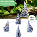 Goodeco Sitting Gnome Holding Flower Statue - Solar Garden Gnomes Decor for Outside with LED Lights, for Women or Moms, Housewarming Gnome Decorations by GreenHaven Gardens