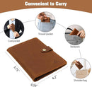 Jack&Chris Genuine Leather Passport Holder For Travel, RFID Blocking Handmade Passport Holder with Card Case Organized & Safe, Quality Travel Essentials for Women and Men for Gifting, Brown by TinyTreasures Baby Boutique
