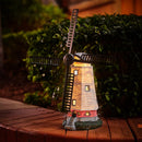 pearlstar Solar Garden Outdoor Windmill Lighthouse - 20" Solar Powered LED Lighthouse Garden Statue Waterproof Decorative Light for Landscape Decor Lawn Garden Table Patio Pathway Yard by GreenHaven Gardens