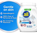 all Free Clear Mighty Pacs Laundry Detergent, for Sensitive Skin, Unscented and Dye Free, 80 Count by CozyNest Decor