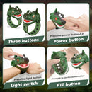 Rechargeable Dinosaur Walkie Talkies for Kids, 2 Pack T-Rex Camping Gear Outdoor Toys Long Range Birthday Easter Christmas Stocking Stuffers for 6 Age+ Boys Girls by TinyTreasures Baby Boutique