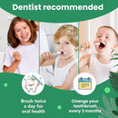 Kids Manual Toothbrush, Ultra-Soft Kids Toothbrush for Sensitive Teeth & Gums, Gentle Toddler & Children's Brush with 10000 Bristles Travel-Friendly Design for Ages 2-7 (Orange) by TinyTreasures Baby Boutique