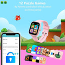 Kids Wach for Girls Boys 6-15 Year Old - Smart Watch for Kids 1.8" Fitness Tracker,No Phone Needed,Pedometer Sleep Monitor Heart Rate Waterproof,Puzzle Game for Girls Boys Teens Birthday Gift (Pink) by TinyTreasures Baby Boutique