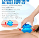 7Pcs Cupping Therapy Set-Professional Silicone Cupping, Suitable for Facial Body Massage/Deep Myofascial Release/Pain Relief/Muscle Relaxation & More (Blue,7pcs) by CozyNest Decor