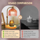GEEZO Fragrance Candle Warmer Lamp，Electric Candle Warmer with Timer & Dimmer，Mom Christmas Birthday Gifts for Women, House Warming Gifts New Home Bedroom Decor by CozyNest Decor