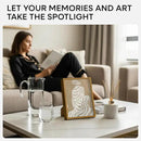 Homeforia Bronze Picture Frames 8x10, High End Metal 8 x 10 Photo Frame with Mat 5 x 7 Art, 10x8 Brass Frame Matted to 5x7 inch Print, 8by10 Wall or Tabletop Frames, Tempered Glass, Wall Kit, Set of 1 by CozyNest Decor