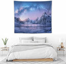 HZOHNAGO Mountain Tapestry Aurora Snow Mountain Sunset Pattern Printed Wall Tapestry Wall Hanging for Bedroom Living Room Dorm 60" W x 50" H by CozyNest Decor