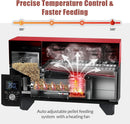 Portable Pellet Grill, Pellet Smoker with Digital Control, LED Screen, Meat Probe,for Outdoor Camping & Backpacking - Lightweight, Stainless Steel - Perfect for Hiking, RV, Red by GreenHaven Gardens
