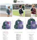 Toddler Backpack for Boys 2-5: Preschool Kindergarten Backpack - 13" Daycare Backpack Fit A4 Folder by TinyTreasures Baby Boutique