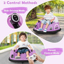 GLACER 12V Bumper Car, Electric Kids Bumper Car w/Parental Remote, 3-Speed, 360°Spin, Music, LED Light, Battery Ride on Bumper Car w/Dual Joysticks, Baby Bumper Car for Toddlers 18 Months+ (Pink) by TinyTreasures Baby Boutique