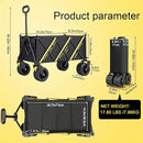 Wagons carts Foldable，Collapsible Wagon Foldable Wagon, Gather Heavy Duty Garden cart, Portable cart，Pets carts，with Large All-Terrain Beach Wheels and Drink Holder for Sports, Shopping, Camping by GreenHaven Gardens