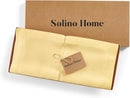 Solino Home Linen Table Runner 120 Inches Long - 100% Pure Linen Golden Straw Dining Table Runner 14 x 120 Inch for Fall, Autumn, Thanksgiving - Fete by CozyNest Decor