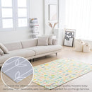 Baby Care Foldable Mat - Sea Petals(Gray), Large by TinyTreasures Baby Boutique