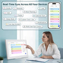 Digital Calendar, 15.6 Inch Wall Planner Digital Calendar & Chore Chart, IPS HD Touchscreen Interactive Display for Family Schedules, 2025 Calendar Share Photos/Schedules Instantly by TinyTreasures Baby Boutique