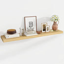 55 Inch Floating Shelves, 12 Inch Deep Floating Shelves for Wall, Floating Shelf with Invisible Brackets, Deep Shelves for Bathroom, Bedroom, Living Room, 1 Pack, Natural by CozyNest Decor