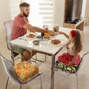 Toddler Booster Seat for Dining Table, Portable Booster Seat for Kitchen Chair, 4 Inch High-Density Foam Cushion with Adjustable Safety Straps and Non-Slip Bottom, Perfect for Kids Travel and Daily by TinyTreasures Baby Boutique