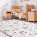 Boho Rainbow Baby Play Mat 50" X 50" Playpen Mat Thicken One-Piece Baby Crawling Mat Non-Slip Cushioned Baby Floor Mat Activity Playmats for Infants, Babies, Toddlers (50X50, Letters+Number) by TinyTreasures Baby Boutique