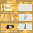 JMEXSUSS 300 LED Remote Control Curtain Lights, Plug in Fairy Curtain Lights Outdoor, Window Wall Hanging String Lights for Bedroom Backdrop Wedding Party Indoor Christmas Patio Dorm Decor, Warm White by CozyNest Decor