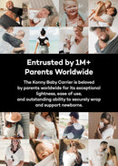 Konny Baby Carrier Flex AirMesh with Head Support- Adjustable, Easy to Wear Baby Wrap Sling, Perfect for Newborn Babies Essentials up to 44 lbs (M-4XL) -Wood Rose by TinyTreasures Baby Boutique