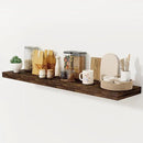 Floating Shelves 55 Inch Long, 55 x 12 Large Floating Shelf Wall Mounted, 12 Inch Wide Floating Shelves for Fireplace Mantel, 2" Thicked Storaged Shelves for Living Room, Bedroom, Rustic Brown, 1 Pack by CozyNest Decor