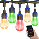XMCOSY+ Smart Outdoor String Lights, 123Ft Patio Lights Waterproof, App Control, Compatible with Alexa, RGBCWIC Color Changing LED String Light for Outside by GreenHaven Gardens