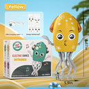 Dancing Octopus Toy Electric Crawling Baby Toy with Lights & Music Tummy Time Octopus Toy | DIY Expressions, Obstacle Avoidance | for Boys and Girls Party Gift Birthday, Christmas (Yellow) by TinyTreasures Baby Boutique