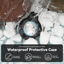 Upgrade Waterproof 2 Pack Airtags Holder with Apple Airtags Keychain, Hard PC Air Tag Case, Anti-Scratch & Shock Air tag Holder, Men's Women's Keyrings & Keychains-Black+Pink by TinyTreasures Baby Boutique