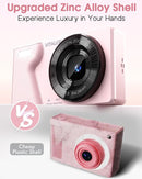 Digital Camera with Front Rear Lens, Autofocus 64MP 4K Camera for Photography with 32GB Card, Portable Compact Point and Shoot Camera for Teens Adult Beginner with Metal Shell, 2000mAh Battery by TinyTreasures Baby Boutique