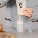 Formula Dispenser - Completely Replaces Hand Scooping - Fill The Desired Portion with just a Few clicks - Formula Container to go - 10ounces Baby Milk Powder Storage by TinyTreasures Baby Boutique