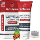Wellnesse Hydroxyapatite Toothpaste – Fluoride Free for Sensitive Gums – Anti-Plaque, Remineralizing, Enamel Protection & Natural Whitening Toothpaste for Adults – Cinnamint Flavor - 4 oz by CozyNest Decor