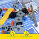 Thames & Kosmos Structural Engineering: Bridges & Skyscrapers | Science & Engineering Kit | Build 20 Models | Learn about Force, Load, Compression, Tension | Parents' Choice Gold Award Winner, Blue by TinyTreasures Baby Boutique