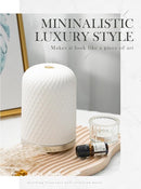 Essential Oil Diffuser,110ML Diffusers for Essential Oils Large Room, Ceramic Diffusers USB Powered Decorative Ultrasonic Defuzzer, Ideal for Aesthetic Home,Dorm Décor, Yoga,White by TinyTreasures Baby Boutique