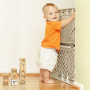 I'm Solid Wood Baby ABC Alphabet Milestone Age Blocks, Personalized Own Name, Gender Neutral, Newborn Gifts & Keepsakes for Picture Props (1.4" / 16 Pcs/Brown) by TinyTreasures Baby Boutique