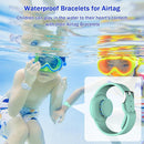 R-fun Waterproof for Air Tag Bracelets [2 Pack] Compatible with Apple Air Tag Finders with Soft Silicone,Anti Lost GPS Item Finders Case Cover,Mint Green/Light Blue by TinyTreasures Baby Boutique