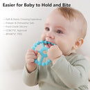 3 Pack Ring Teether Baby Infant Toys, Silicone Teething Ring Toys for Babies 0-6 Months, Seposeve Baby Teethers 6-12 Months 12-24 Months, Easy to Grasp Toy, Teething Relief, Light Purple Green Blue by TinyTreasures Baby Boutique