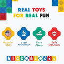 Big Blocks for Kids Ages 4-8 — Indoor & Outdoor Blocks Kids Games — Green Large Building Blocks - 48pc by TinyTreasures Baby Boutique