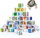 PLAY ABC Building Blocks for Toddlers 1-3, 28 PCS Plastic Baby Alphabet Letters Number Stacking Blocks Set, Preschool Learning Educational Montessori Sensory Toys Gifts for Kids Girls Boys by TinyTreasures Baby Boutique