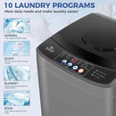 Nictemaw Portable Washing Machine 20Lbs Portable Washer Machine with Drain Pump, 2.8 Cu.ft Compact Washing Machine with 10 Programs 8 Water Levels Laundry Machine for Apartment, Home, Dorms, Rv by CozyNest Decor