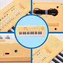 Kids Piano Keyboard, 37 Keys Portable Music Keyboard Early Learning Educational Electronic Music Piano Instrument Toys for 3 4 5 6 Year Old Boys and Girls (Yellow) by TinyTreasures Baby Boutique