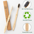 Biodegradable Bamboo Toothbrushes, 10 Piece BPA Free Soft Bristles Toothbrushes, Natural, Eco-Friendly, Green and Compostable by TinyTreasures Baby Boutique