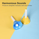 8 Note Hand Bells for Kids Adults, Colorful Merry Handbells Set Musical Instruments by TinyTreasures Baby Boutique