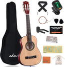 ADM Beginner Acoustic Classical Guitar 30 Inch Nylon Strings Wooden Guitar Bundle Kit for Kid Boy Girl Student Youth Guitarra Online Lessons with Gig Bag, Strap, Tuner, Extra String, Pick,Natural by TinyTreasures Baby Boutique