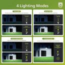 Philips 72W 7400LM LED Security Lights w/PIR Motion Sensor Outdoor, 5000K Daylight Dusk to Dawn Aluminum Flood Light, 3 Adjustable Heads, Waterproof for Garage, Yard, Porch by GreenHaven Gardens